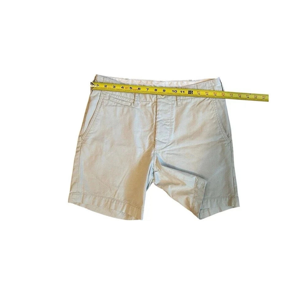 Buck Mason Shorts Mens 29 Officer Slub Twill Chino Casual Preppy Pockets